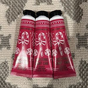 NEW Bath and Body Works Christmas Candy Cane Hand Creams Bundle of 3